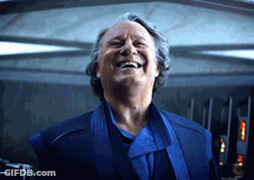 Laughing Man In Blue Suit GIF
