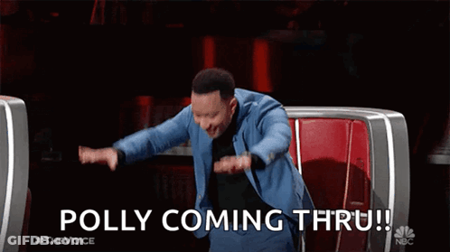 A Man In A Blue Suit Is Sitting In A Chair With His Arms Outstretched . GIF