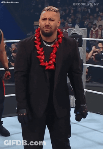 A Man In A Boxing Ring With Brooklyn Ny On The Bottom GIF