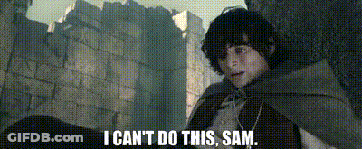 A Man In A Cape Is Standing In Front Of A Brick Wall And Saying I Can 'T Do This Sam . GIF