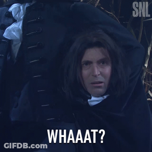 A Man In A Cape Says Whaaat GIF