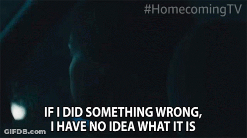 A Man In A Car Is Saying If I Did Something Wrong I Have No Idea What It Is GIF