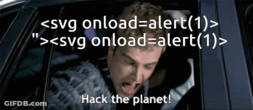 A Man In A Car With The Words Hack The Planet GIF