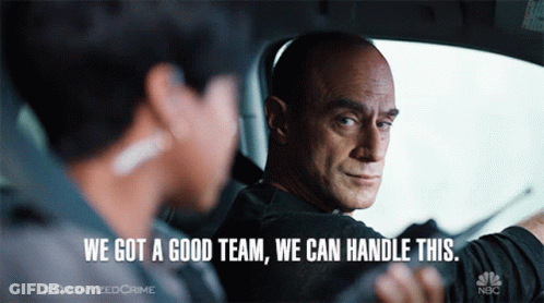 A Man In A Car With The Words " We Got A Good Team We Can Handle This " GIF