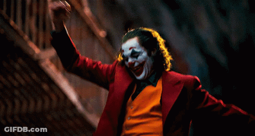 Clown Man With Outstretched Arms GIF