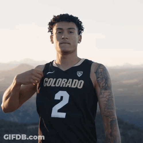 A Man In A Colorado Jersey With The Number 2 On It GIF