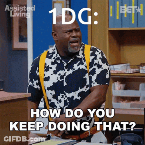 A Man In A Cow Print Shirt Says " How Do You Keep Doing That ? " GIF