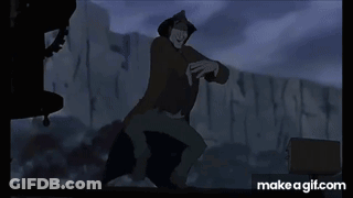 A Man In A Cowboy Hat Is Standing In Front Of A Wall With A Gun In His Hand . GIF