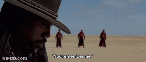 A Man In A Cowboy Hat Says You Remember Me GIF