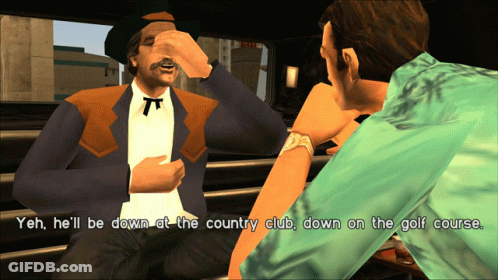 A Man In A Cowboy Hat Talks To Another Man In A Green Shirt GIF