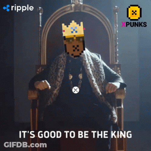 A Man In A Crown Sits On A Throne With The Words It 'S Good To Be The King On The Bottom GIF