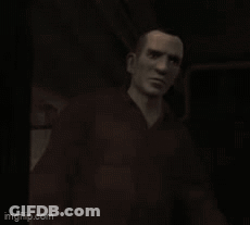 A Man In A Dark Room Says Good Lord What Are You Doing ? GIF
