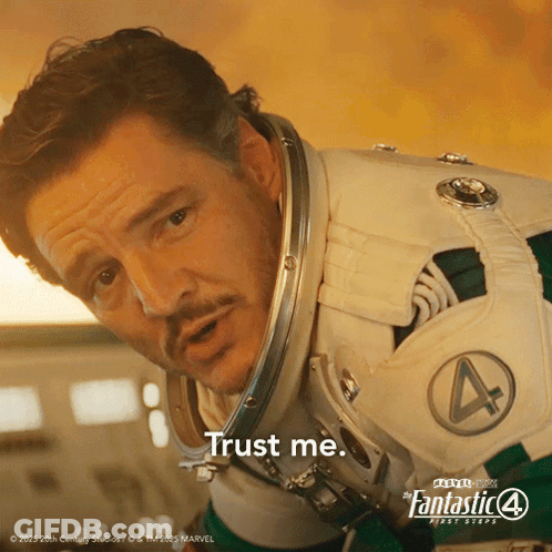 A Man In A Fantastic 4 Uniform Says Trust Me GIF