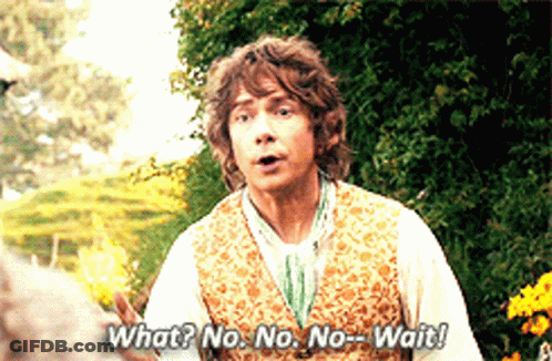 A Man In A Floral Vest Says What No No No Wait GIF