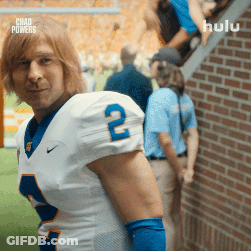A Man In A Football Uniform With The Number 2 On His Jersey GIF