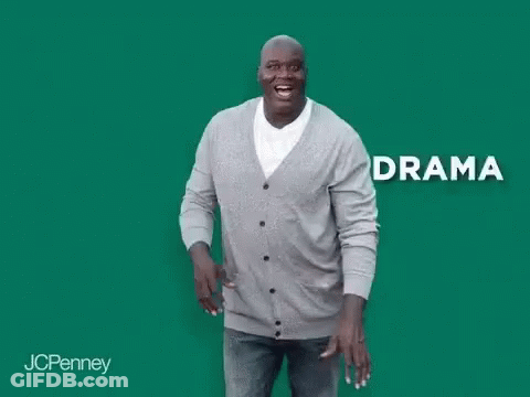 A Man In A Gray Cardigan Is Dancing In Front Of A Green Background With The Word Anxiety . GIF