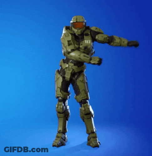 A Man In A Green Armor With The Number 117 On His Chest GIF