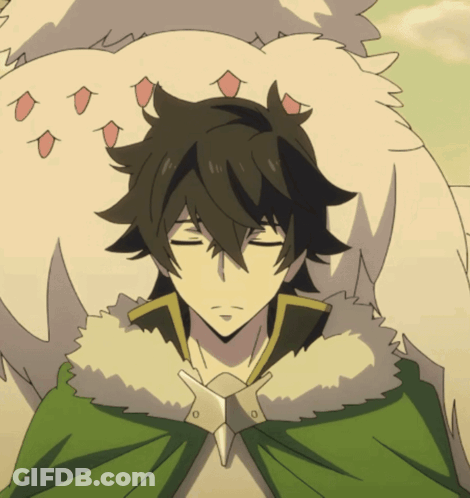 A Man In A Green Cape Is Sleeping Next To A Large White Animal GIF