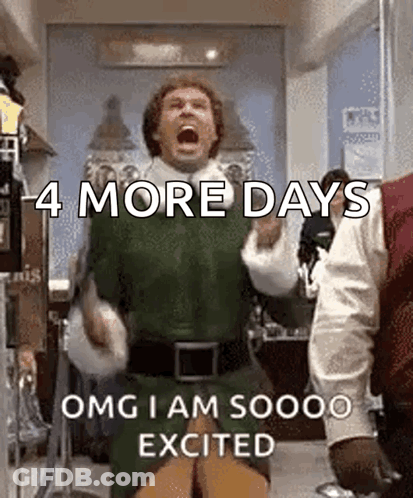 A Man In A Green Elf Costume Is Standing In A Room With His Mouth Open . GIF