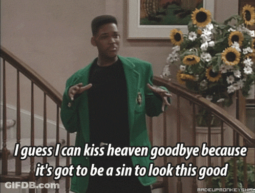 A Man In A Green Jacket Says I Guess I Can Kiss Heaven Goodbye Because It 'S Got To Be GIF