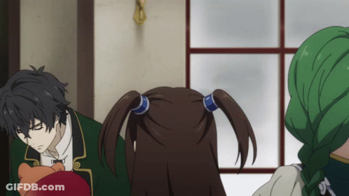 A Man In A Green Jacket Stands Next To A Little Girl GIF
