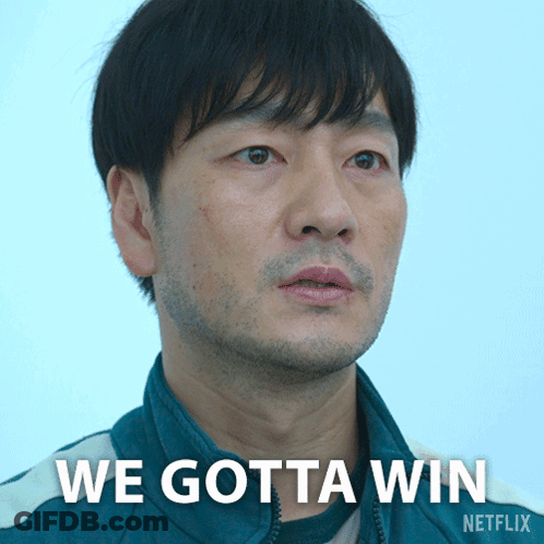 A Man In A Green Jacket With The Words We Gotta Win On His Face GIF