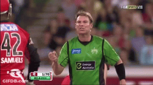 A Man In A Green Jersey With The Number 42 On His Back GIF