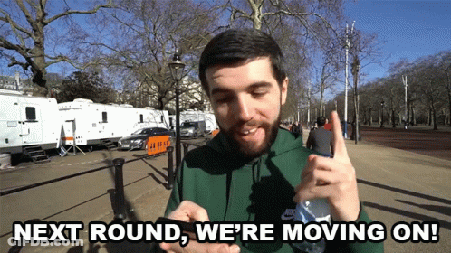 A Man In A Green Nike Hoodie Says Next Round We 'Re Moving On While Looking At His Phone GIF