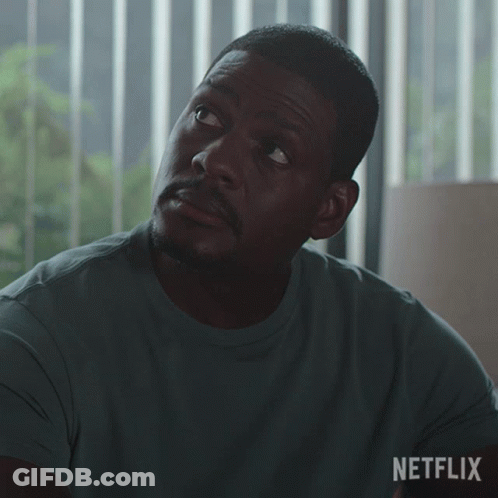 A Man In A Green Shirt Says Please In A Netflix Advertisement GIF