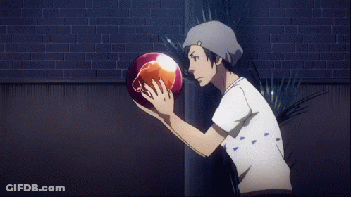 A Man In A Hat Is Throwing A Ball In A Cartoon . GIF
