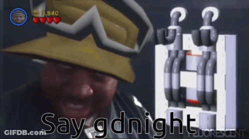 A Man In A Hat Says Say Gdnight GIF