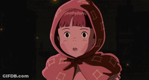 A Man In A Hat Stands Next To A Girl In A Pink Blanket GIF