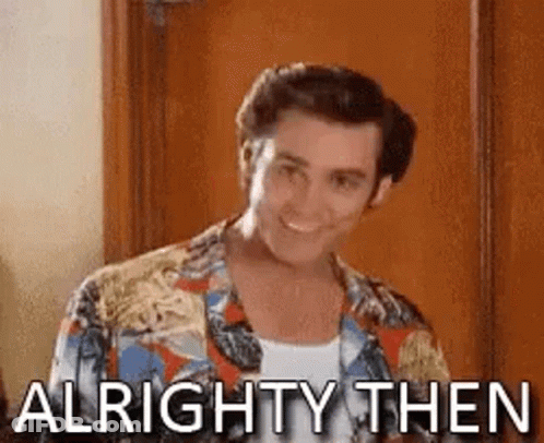 Man In Hawaiian Shirt Saying Alright Then GIF