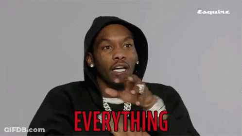 Man In Hooded Jacket Saying Everything In Red GIF