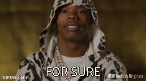 A Man In A Hooded Jacket Is Saying For Sure . GIF