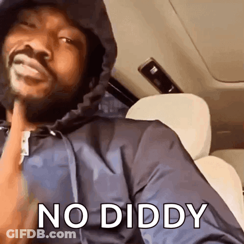 A Man In A Hooded Jacket Is Sitting In The Back Seat Of A Car With His Hand On His Chin . GIF