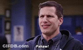 A Man In A Hoodie Is Smiling And Saying Pshaw ! GIF