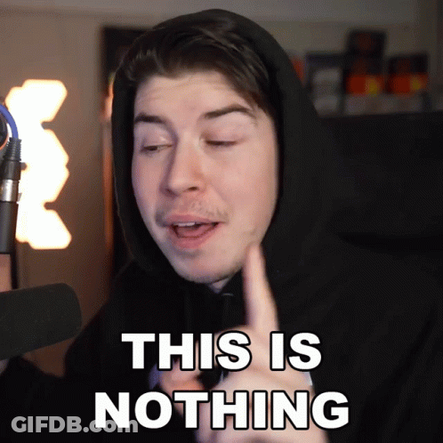A Man In A Hoodie Says This Is Nothing In Front Of A Microphone GIF