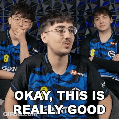 A Man In A Hsbc Uk Jersey Says " Okay This Is Really Good " GIF