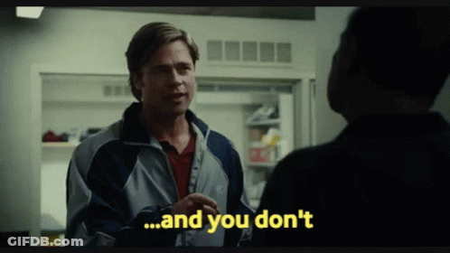 A Man In A Jacket Is Talking To Another Man And Says " And You Don T " GIF