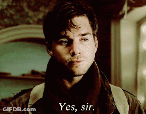 A Man In A Jacket Says Yes Sir GIF