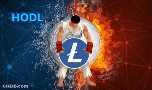 A Man In A Karate Outfit Is Standing In Front Of A Coin With The Letter L On It GIF