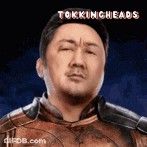 A Man In A Knight 'S Armor With The Words Tokingheads Above Him GIF