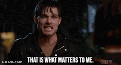 Man In Leather Jacket Saying That Matters GIF