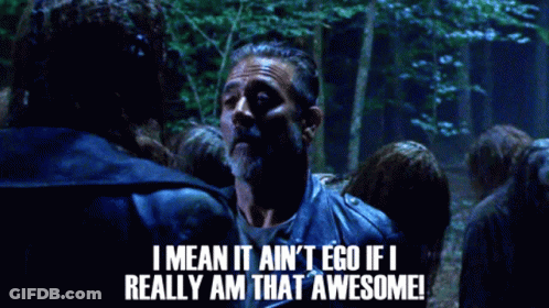 A Man In A Leather Jacket Says I Mean It Ain 'T Eco If I Really Am That Awesome GIF