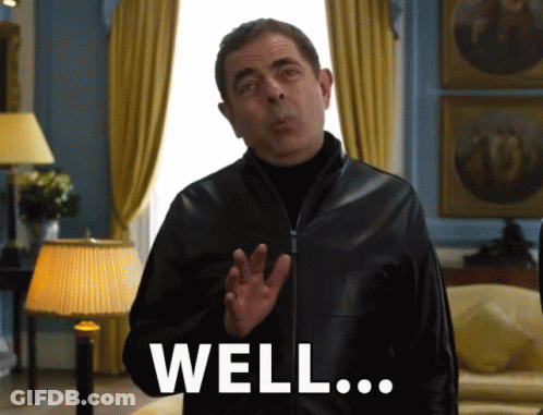 A Man In A Leather Jacket Says Well GIF