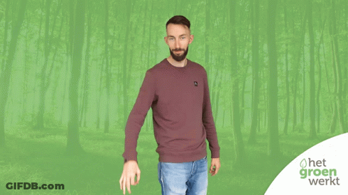 A Man In A Maroon Shirt Is Giving An Ok Sign In Front Of A Green Background That Says Chapeau GIF