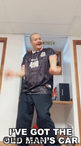 A Man In A Mexico 420 Shirt Is Dancing GIF