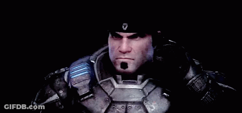 A Man In A Military Uniform Has A Badge On His Hat That Says ' Army ' GIF
