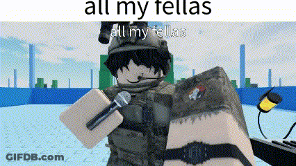 A Man In A Military Uniform Is Holding A Microphone In His Hand . GIF